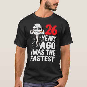 T-shirt Homme 26e Anniversaire Gag Robe Il Y A 26 Ans J'Ét