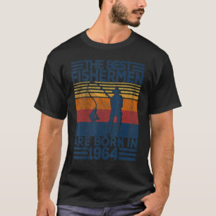 T-shirt Homme 58 Ans Pêcheur Pêche 58e Anniversaire 
