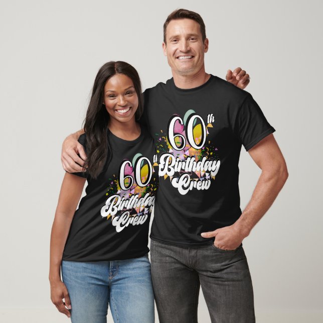 T-shirt homme 60th Birthday Crew 60 Party (Unisexe)