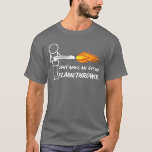 T-shirt Homme à lance-flammes Figurine Bâton Prop Hommes d