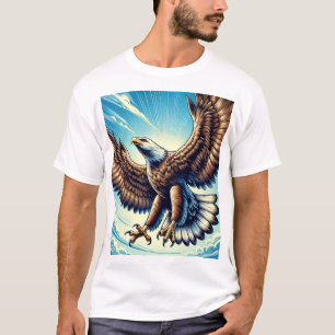 t-shirt homme à l'image d'un aigle fort