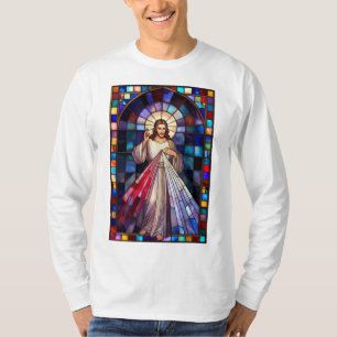 T-shirt homme à manches longues Divine Miséricorde
