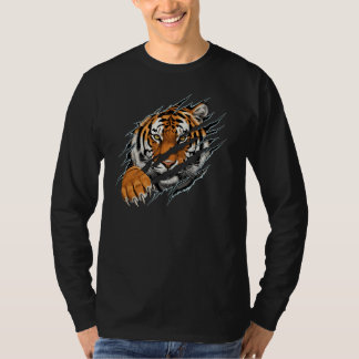 T-shirt homme à manches longues effet déchiré Tige