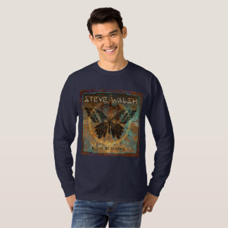 T-shirt homme à manches longues pour papillon noir