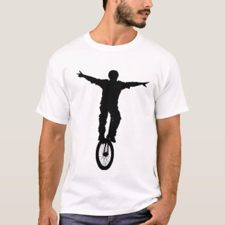 T-shirt Homme à monocycle en silhouette