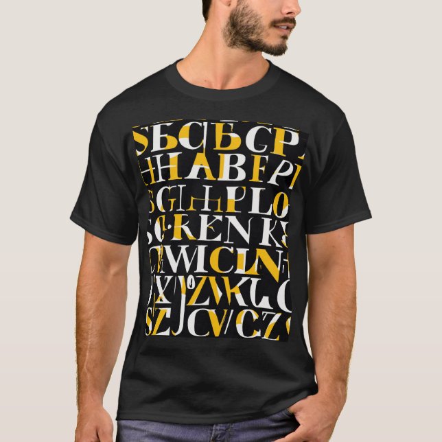 T-shirt homme Alphabet (Devant)