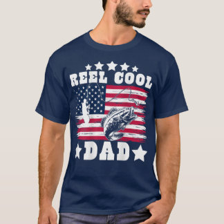 T-shirt Homme American Dad USA Fishing - Reel Cool Fishing