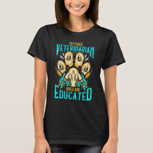 T-shirt Homme Amusant Tatouage Amateur Vétérinaire Tatoué