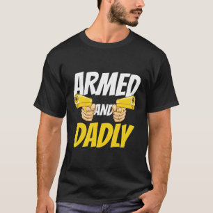 T-shirt homme armé et drôle de père décédé G