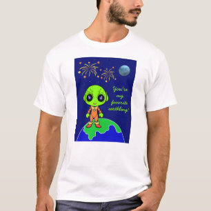 T-shirt homme avec Alien et Fireworks par JoImages