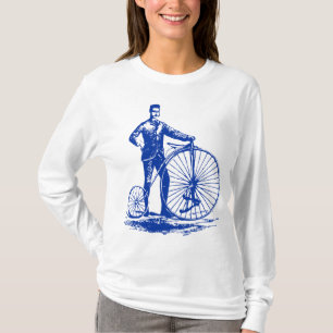 T-shirt Homme avec Penny Farthing - Marine