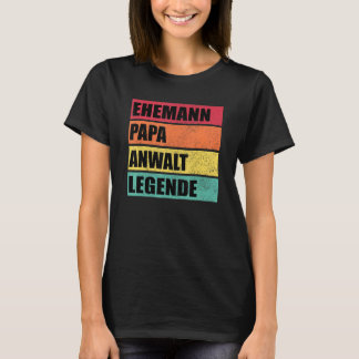 T-shirt Homme Avocat Papa Légende Mari Mariage Père Da