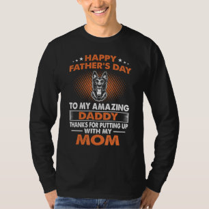 T-shirt Homme Belge Malinois Chien Papa Bonne Fête des pèr