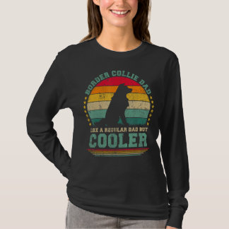 T-shirt Homme Bordure Collie Papa Comme Un Père Régulier M