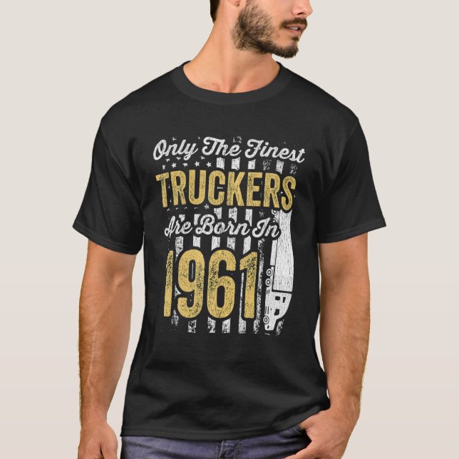 T-shirt Homme Camionneur Anniversaire Camionneur 60E Anniv (Devant)