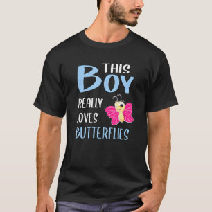 T-shirt Homme Ce Garçon Aime Vraiment Les Papillons