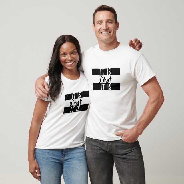 T-shirt Homme 'C'EST CE QU'IL EST' Print Tee, Populaire te (Unisexe)