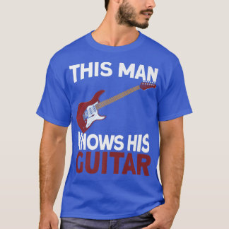 T-shirt Homme Cet Homme Connaît Son Élect GuitareRock Guit
