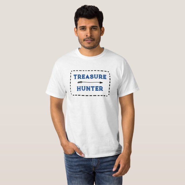 T-shirt homme Chasseur de trésor (Devant entier)