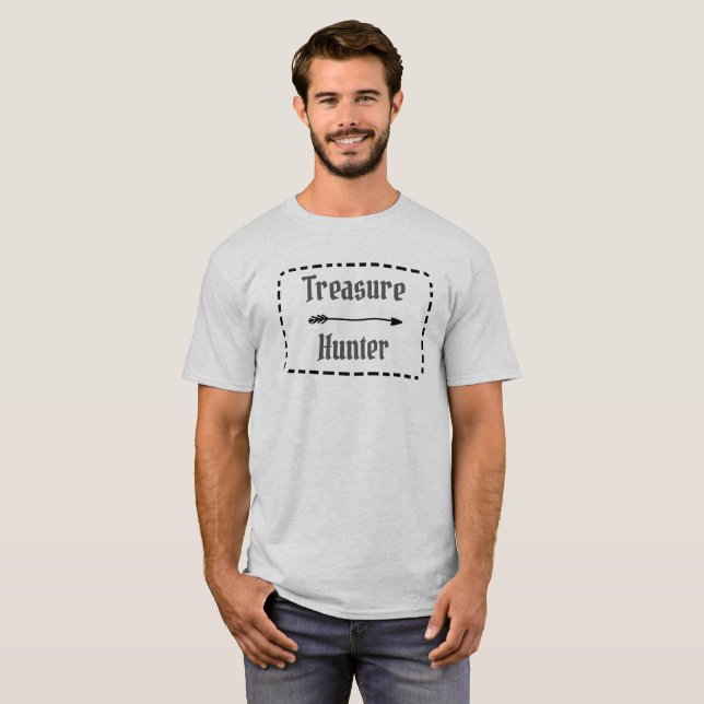 T-shirt homme Chasseur de trésor (Devant entier)