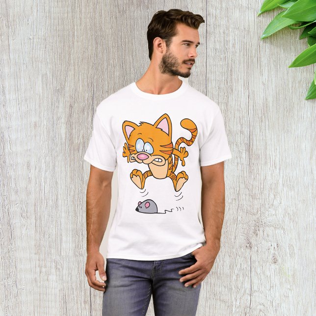 T-shirt Homme Chat Et Souris (Créateur téléchargé)