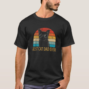 T-shirt Homme Chat Pour Papa Vintage Meilleur Papa de Chat