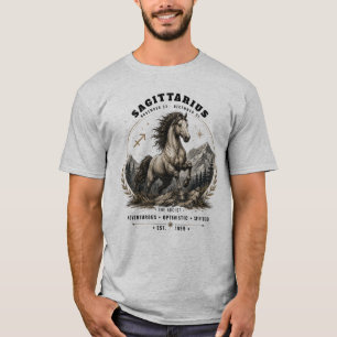 T-Shirt homme Cheval Sagittaire Zodiaque
