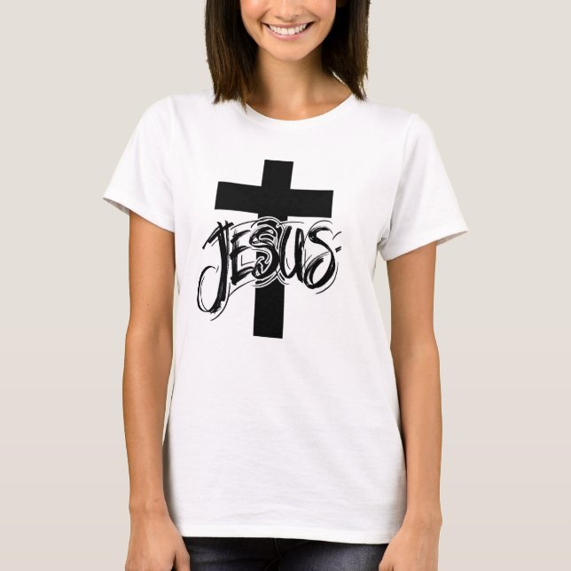 T-Shirt homme chrétien "JÉSUS" (Devant)