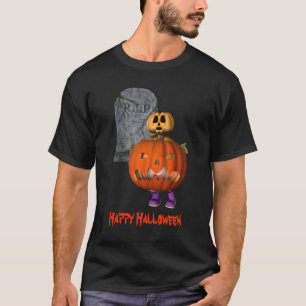 T-shirt Homme citrouille Tombstone Halloween Drôle 