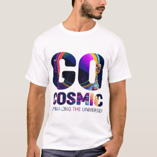 T-shirt homme Colorful Typography Go Cosmic