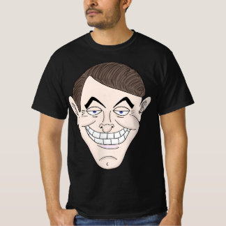 T-shirt homme d'affaires louche avec des oreilles d'argent
