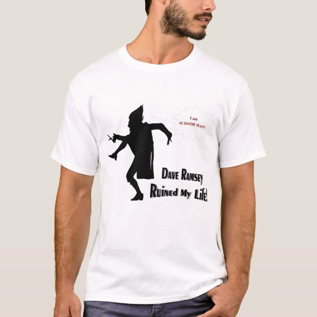 T-shirt Homme de ciseaux de Dave Ramsey (Devant)