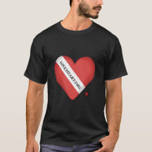 T-shirt homme de coeur de Diveheart