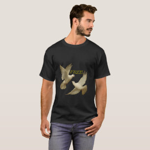 T-shirt homme de Freedom Dove - Symbole de la paix