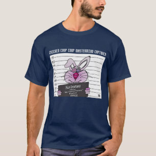T-shirt homme de la marine de Bunny de Pâques