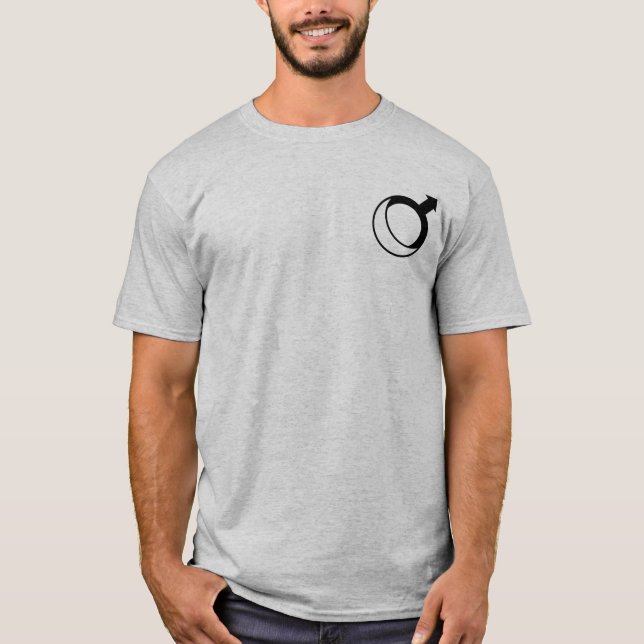 T-shirt Homme de lune (plus petit) (Devant)