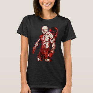 T-shirt Homme de MMA Combattant de cage Boxe de combat lib