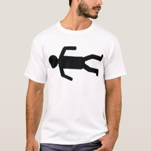 T-shirt homme de mort sur l'icône du sol