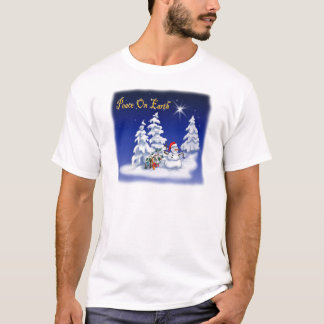 T-shirt homme de neige paix sur terre