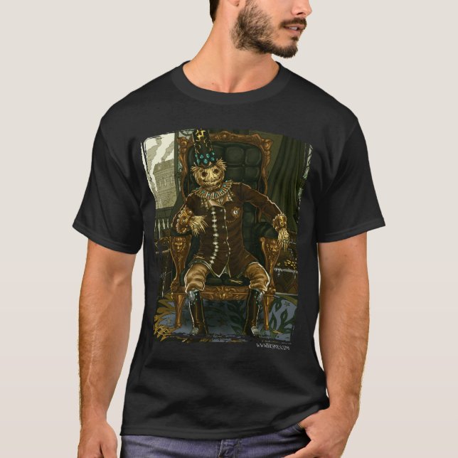 T-shirt Homme de paille amorti (foncé) (Devant)
