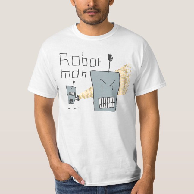 T-shirt Homme de robot (Devant)
