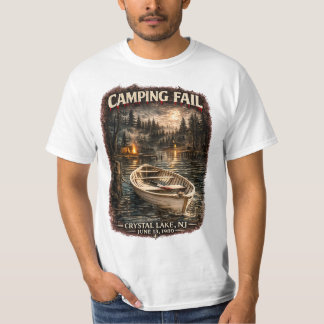 T-shirt homme de valeur Camping Fail