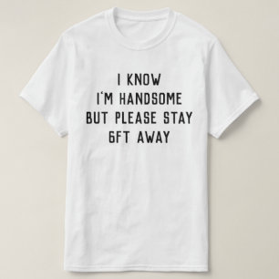 T-shirt Homme Distancing Social Drôle