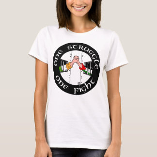 T-shirt Homme drôle Irlande Palestine Un combat, un combat