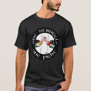 T-shirt Homme drôle Irlande Palestine Une lutte un combat 