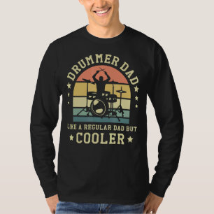 T-shirt Homme Drummer Papa Comme Un Père Régulier Mais Gla