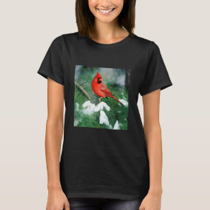 T-shirt Homme du Cardinal du Nord sur l'arbre, IL