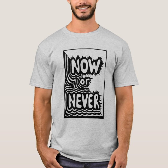 T-shirt homme élégant avec inscription (Devant)