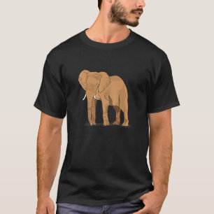 T-shirt Homme Elephant Pour Safari Et Afrique Fans Inde