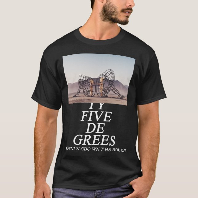 T-shirt Homme en feu, Enfant intérieur Photographie classi (Devant)